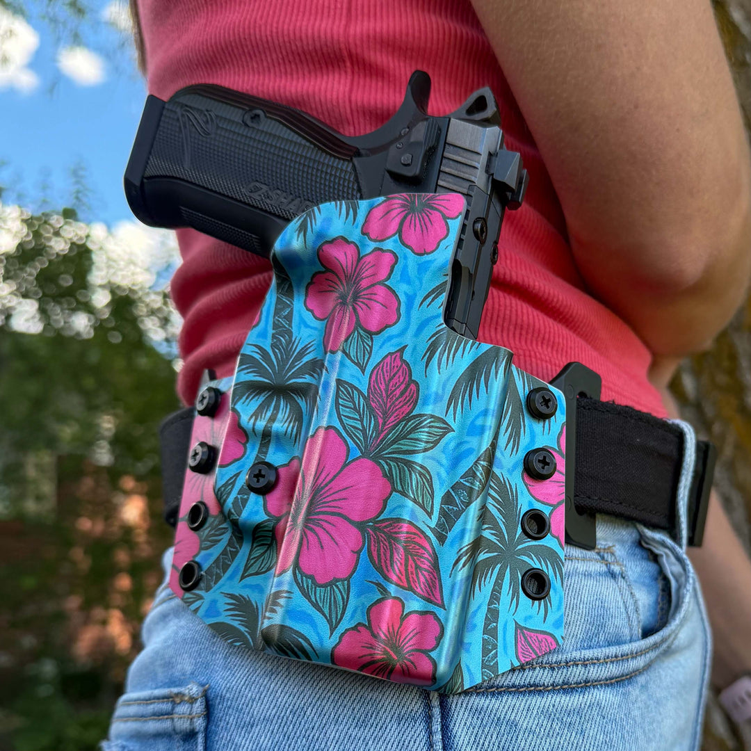 Blue Crush 🌊🌺- Limited Edition OWB Concealed Carry Holster