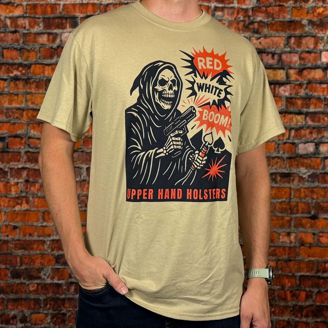 Red, White, Boom – Retro Reaper Tee