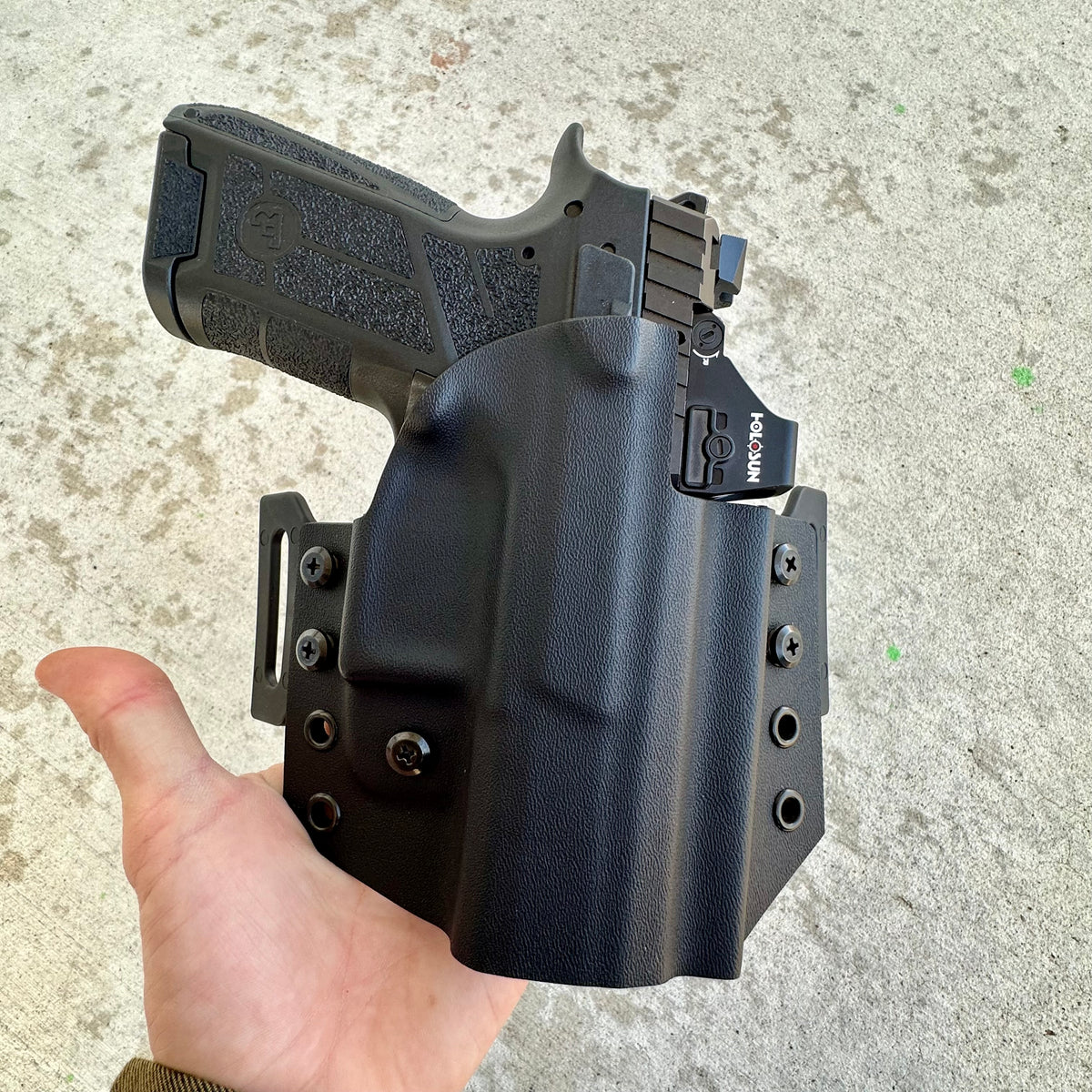 CZ P09 C Nocturne OWB Conceal Carry Holster (Ready to Ship) Upper Hand Holsters
