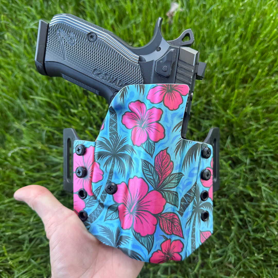 Blue Crush 🌊🌺- Limited Edition OWB Concealed Carry Holster