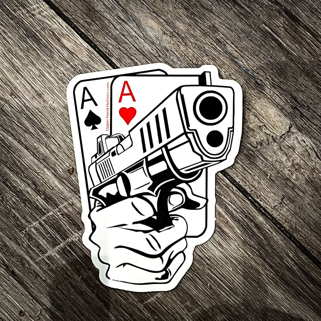 Upper Hand Holster Sticker